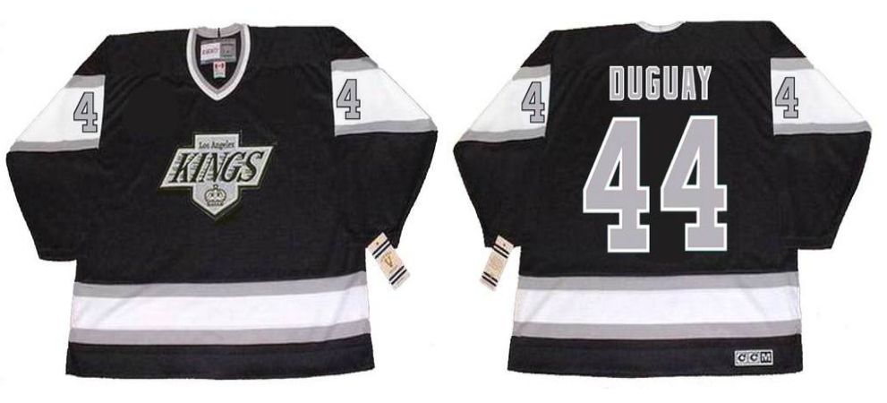 2019 Men Los Angeles Kings #44 Duguay Black CCM NHL jerseys->los angeles kings->NHL Jersey